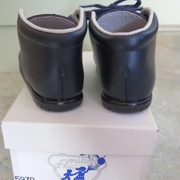 Amilio Kepner Scott First Walker Navy Blue Booties new in box size 5 made in USA - Picture 9 of 9